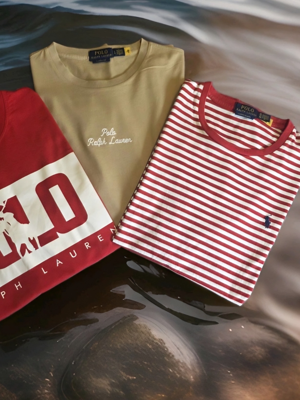 Polo by Ralph Lauren Kids' Beige Logo Crewneck T-Shirt - Picture 9 of 13